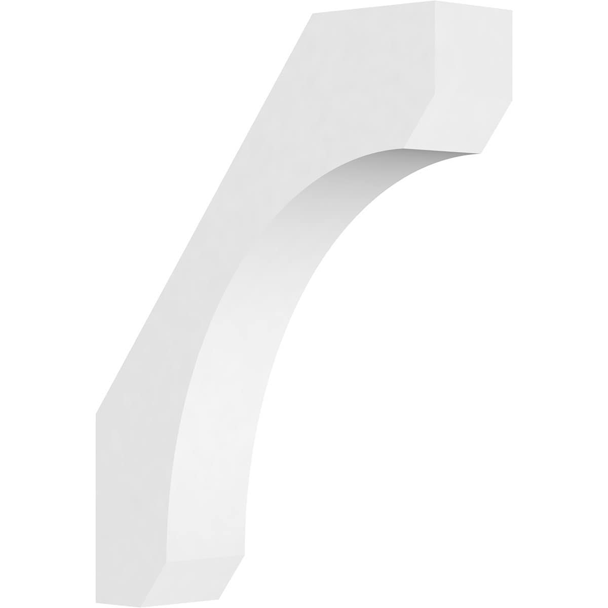Ekena Millwork BRCP03X14X18LGY 3-in x 14-in x 18-in Unfinished PVC Standard Legacy Knee Brace
