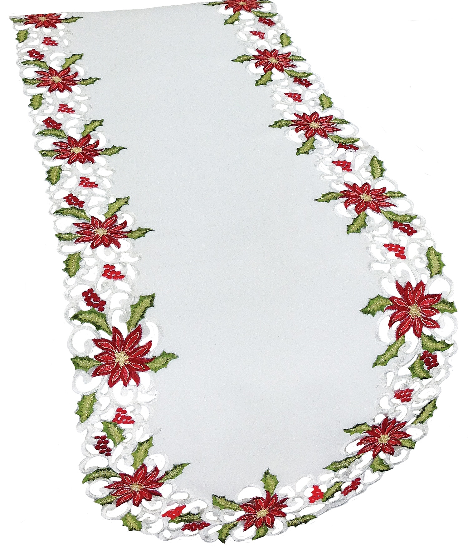 XIA Home Fashions XD147821634 16-Inches Tabletop Decoration Poinsettia Christmas Decor