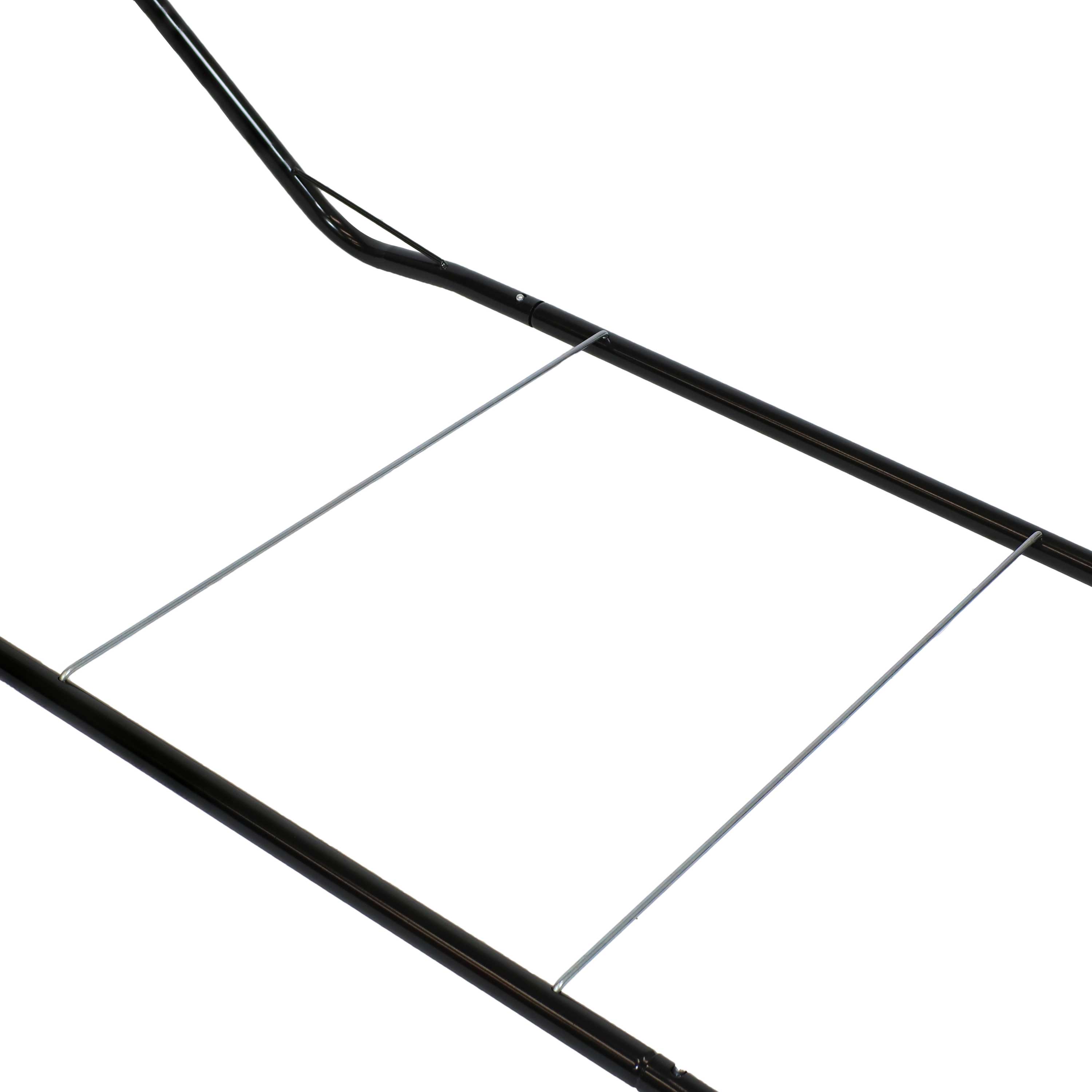 Black Heavy-Duty Steel Portable Hammock Stand, 10' Capacity
