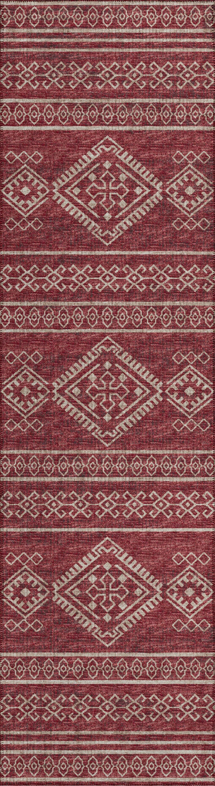 Addison Rugs AYU44CA2X8 Yuma 2 x 8 (ft) Chenille Canyon Rectangular Indoor/Outdoor Geometric Southwestern Machine washable Runner rug