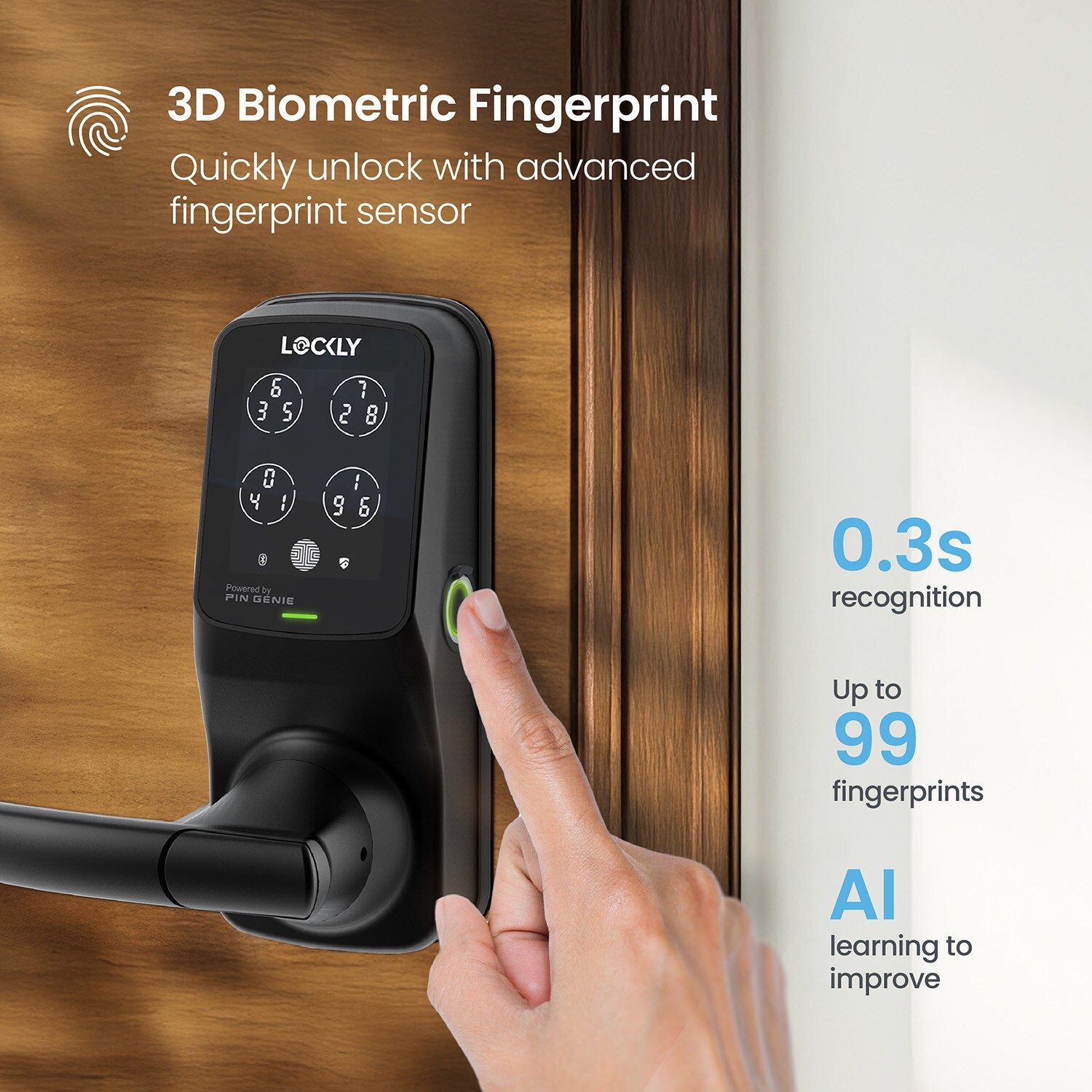 Lockly PGD628W-MB Electronic-Door-Locks - View #4