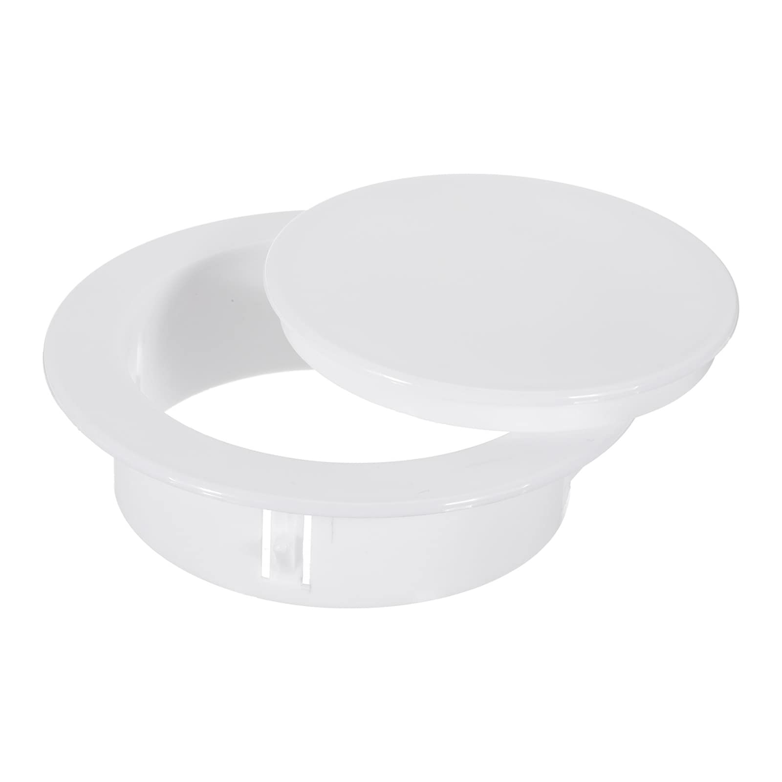 PATIKIL Air Conditioning Wall Hole Cover 4inch (102mm) Air Conditioner Blocking Hole Plug Fit for 4-4.4inch Hole Decoration Water Pipe Sealing Plate Cover White #S26021100UX5420