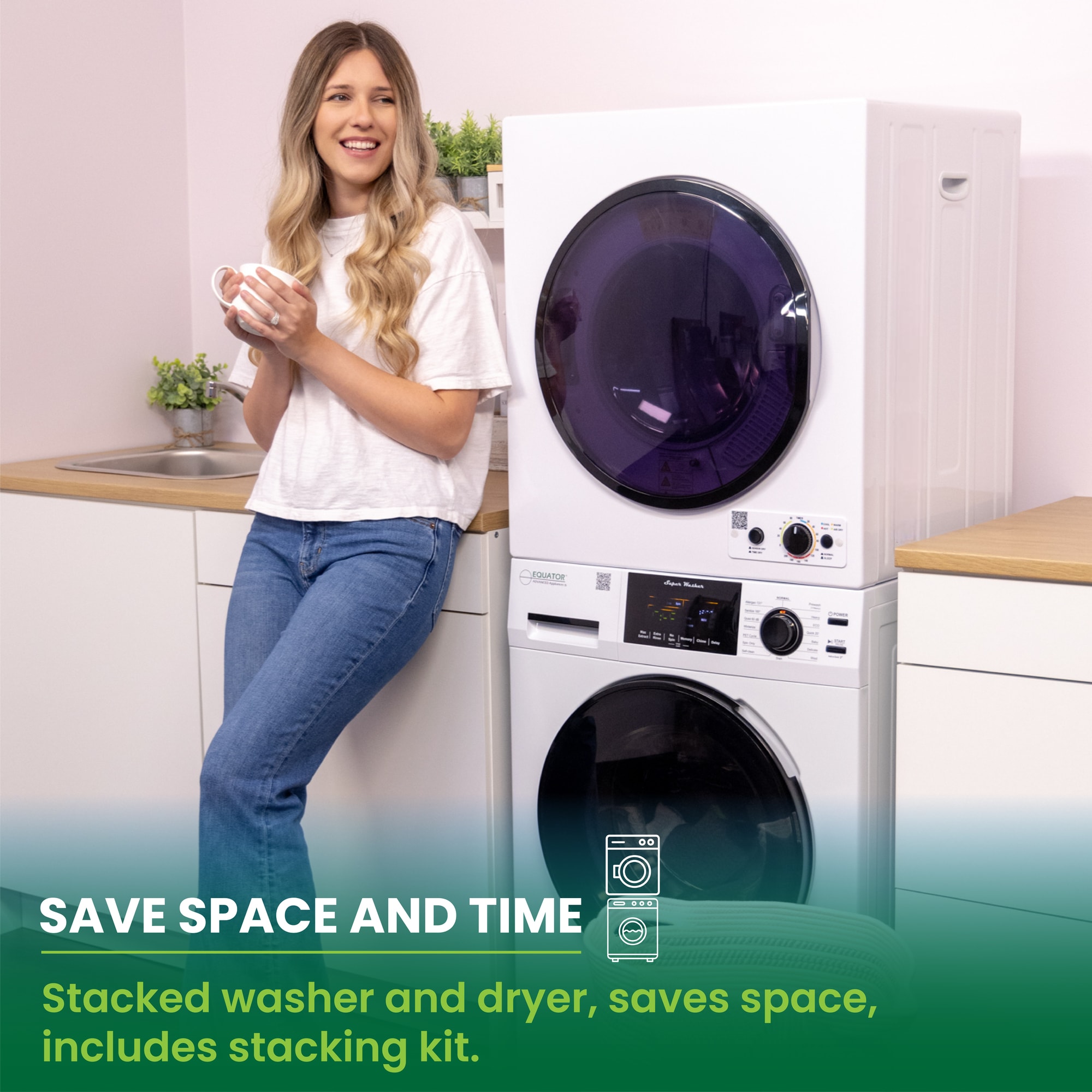 Equator Advanced Appliances EW 826 + ED 850 S Combo-Washer-And-Dryer - View #19