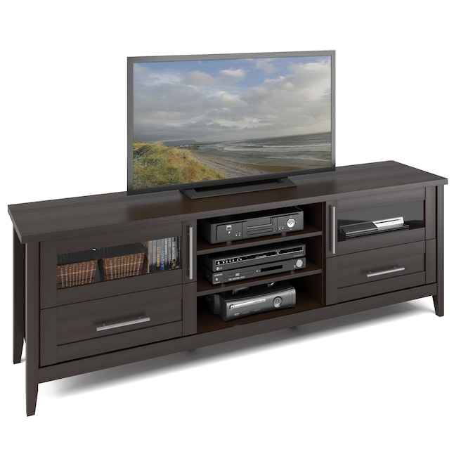 Corliving Jackson Transitional Espresso, 80 Inch Tv Console Table