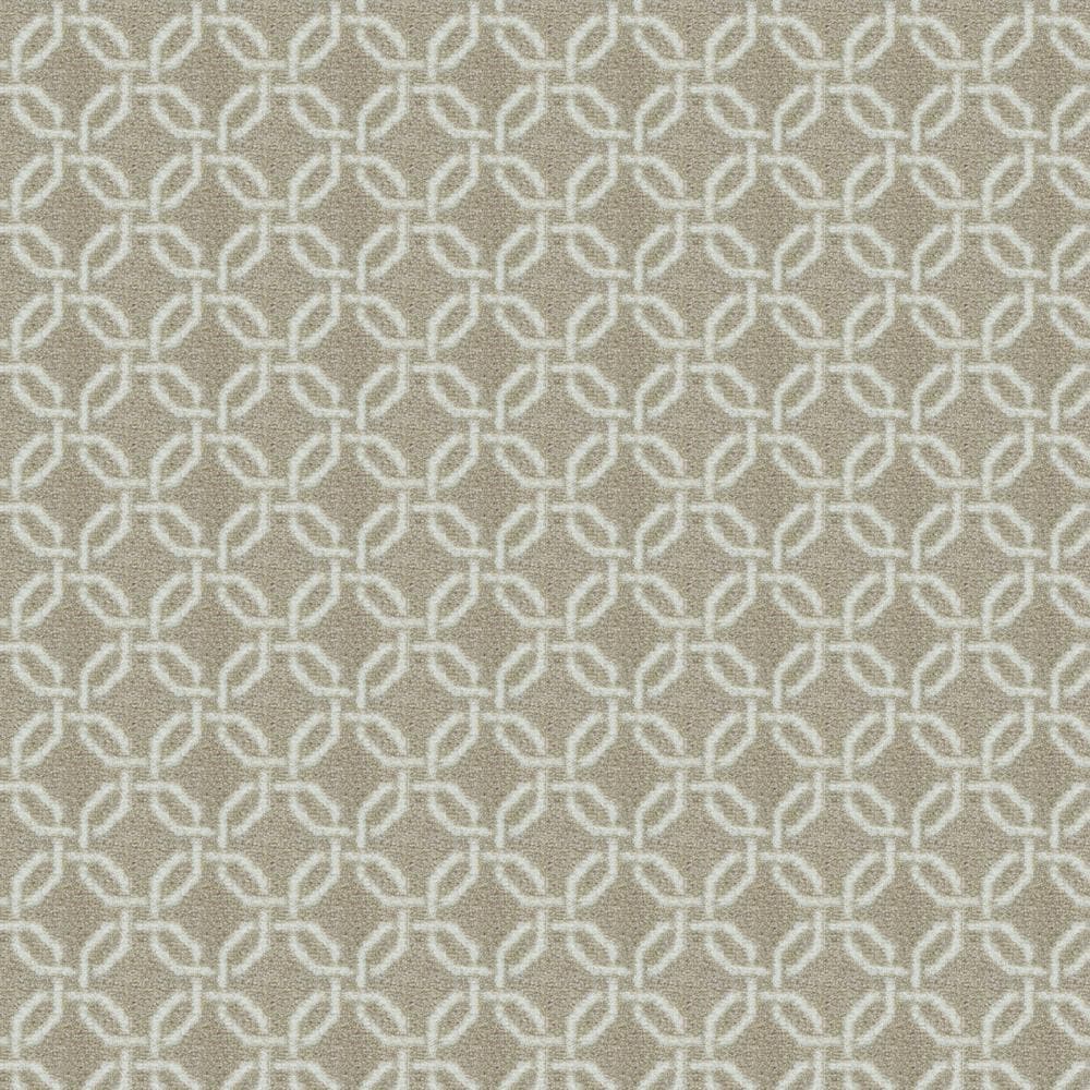Joy Carpets 2073W-03-26 Home Office Intersect Ivory Off-white 26-oz sq yard Nylon Pattern Indoor Carpet