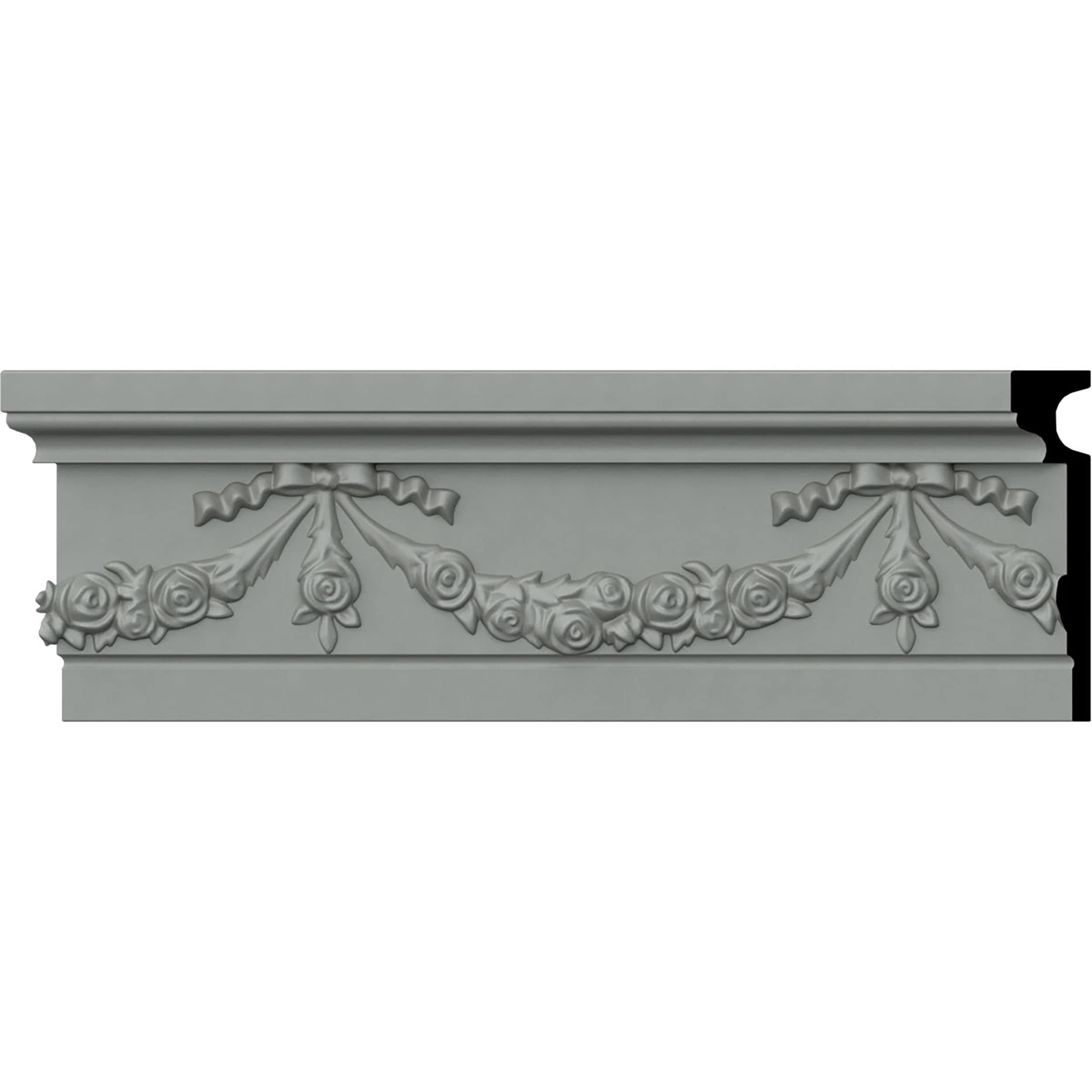 Ekena Millwork CHA07X02FL 7-1/8-in x 7-ft 10-1/2-in Primed Polyurethane 0 Chair rail Moulding