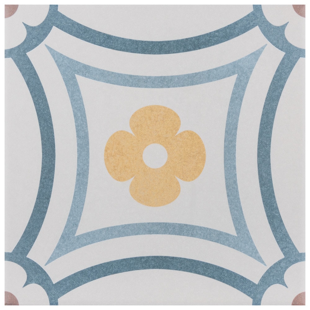 Affinity Tile FEQ8CAST Caprice Saint Tropez 8-in x 8-in Matte Porcelain Patterned Floor and Wall Tile (11.25-sq. ft/ Carton)