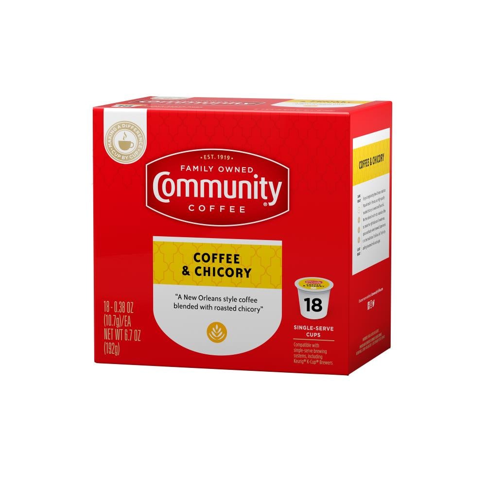 Community Coffee Coffee and Chicory 72-Pack Coffee and Chicory Single ...