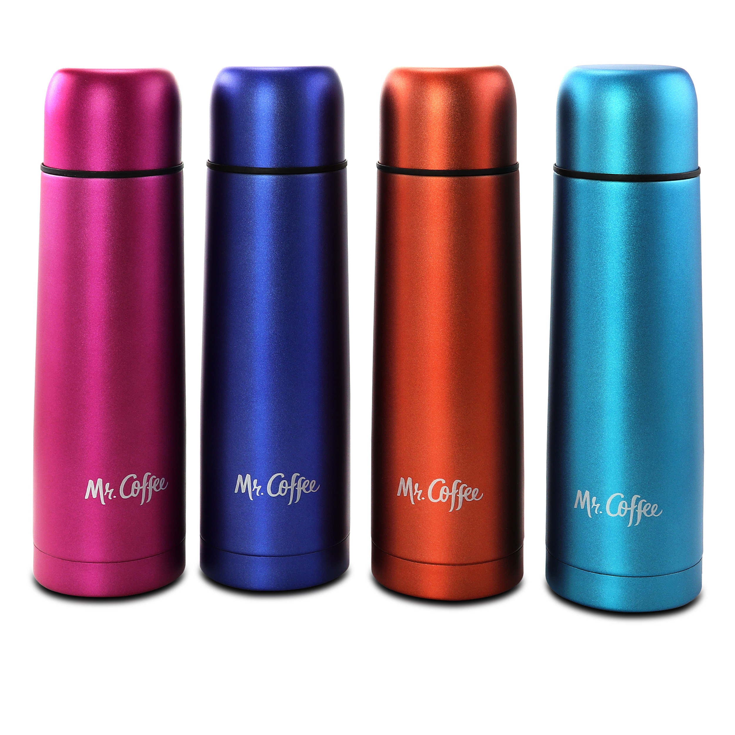 2 Pack ThermoFlask 16 oz Insulated Stainless Steel Water Bottles