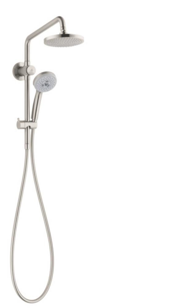 Hansgrohe General Brushed Nickel Round Rain Shower Head Dual Combo