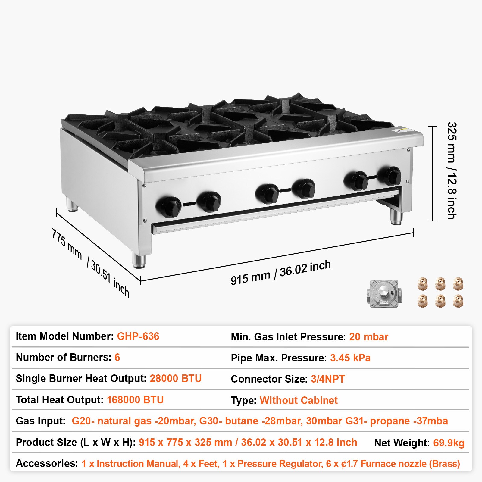 VEVOR SCSYTSRQZBDJ06379V0 Gas-Cktp - View #7