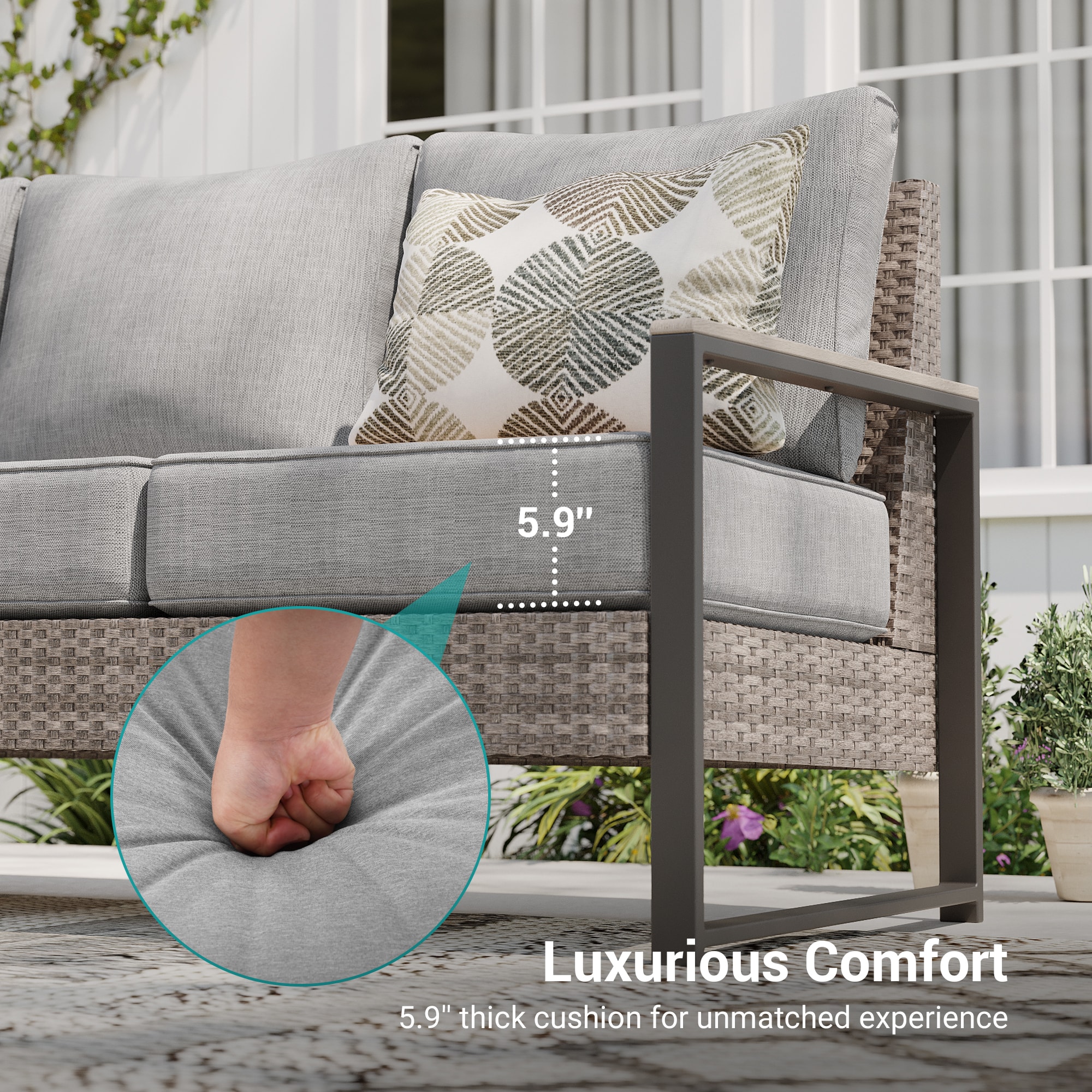 Sonkuki SD-R-HLY-120T2 Patio-Conversation-Sets - View #4