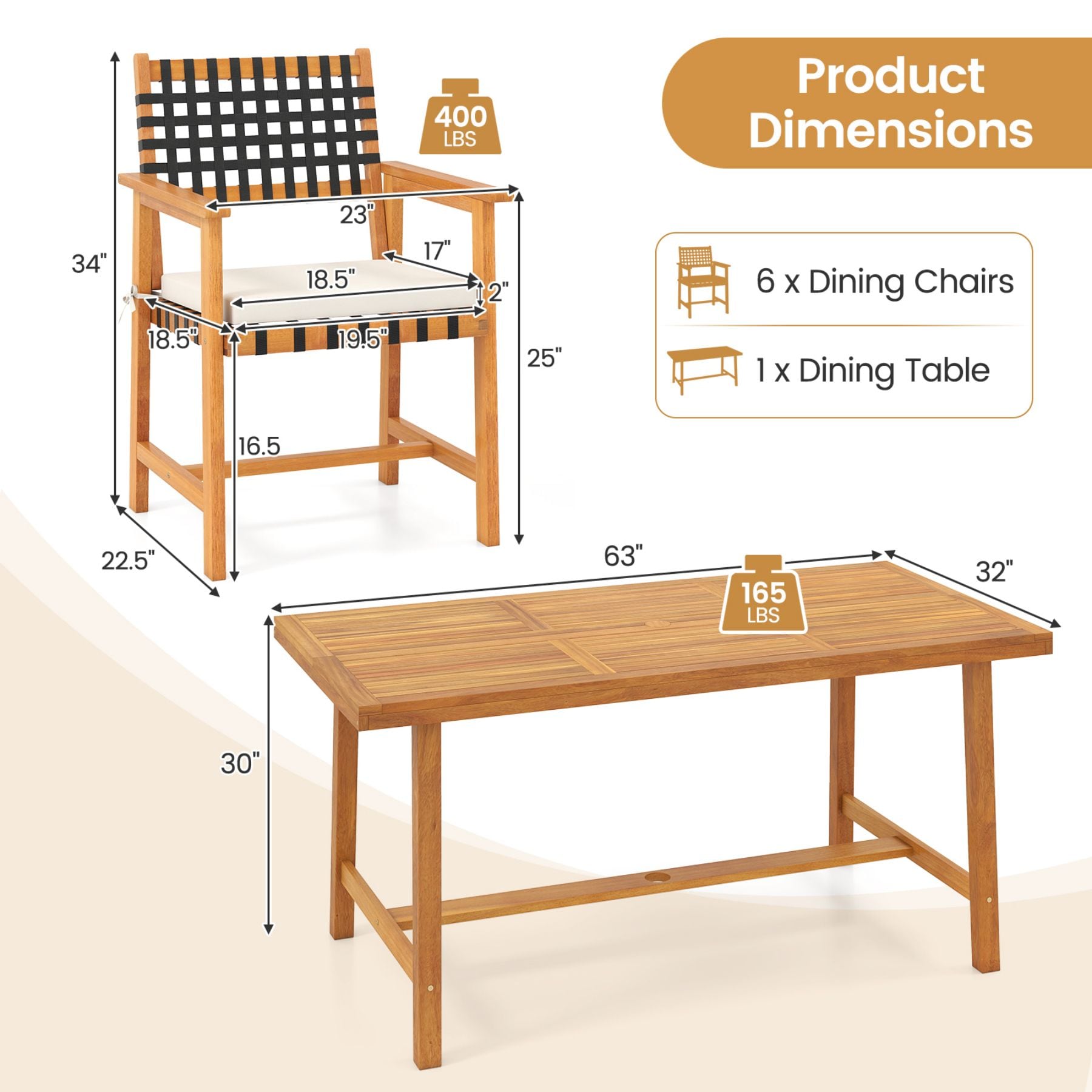Poinic CWQ74382-X4 Patio-Dining-Sets - View #2