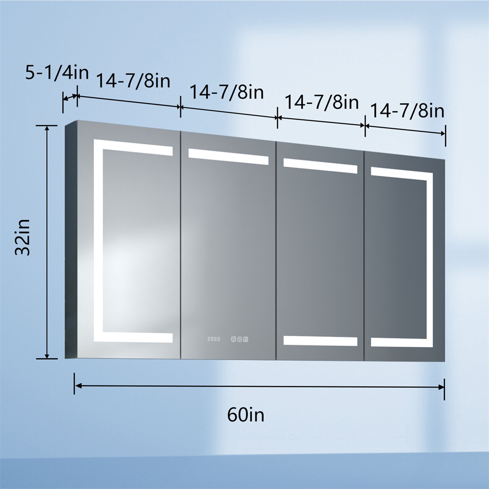 ExBrite W7MC6036 Bathroom-Medicine-Cabinets - View #3