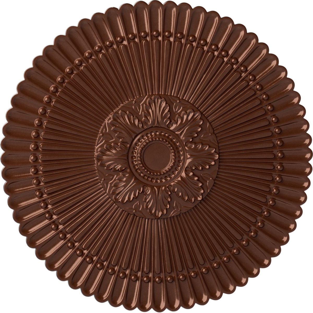 Ekena Millwork CM30NECPS Nexus 30-in W x 30-in L Painted Copper Penny Polyurethane Whole Ceiling Medallion