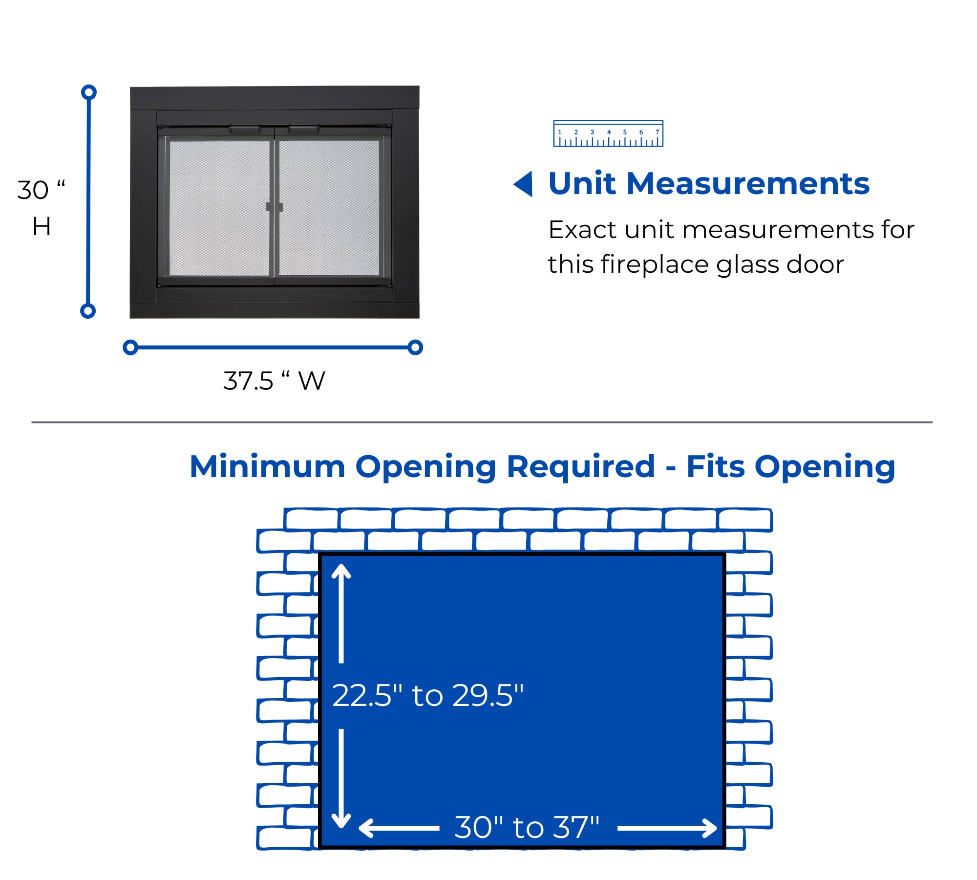Bluegrass Living HLFD-SM Glass-Fireplace-Doors - View #6