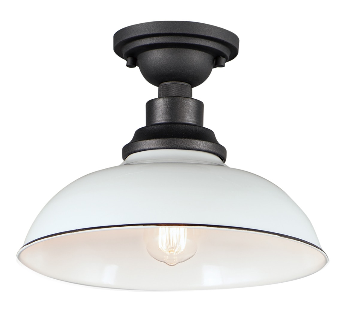 Maxim Lighting 35110WTBK Granville 1 -Light 12-in Gloss Multiple colors Indoor/Outdoor