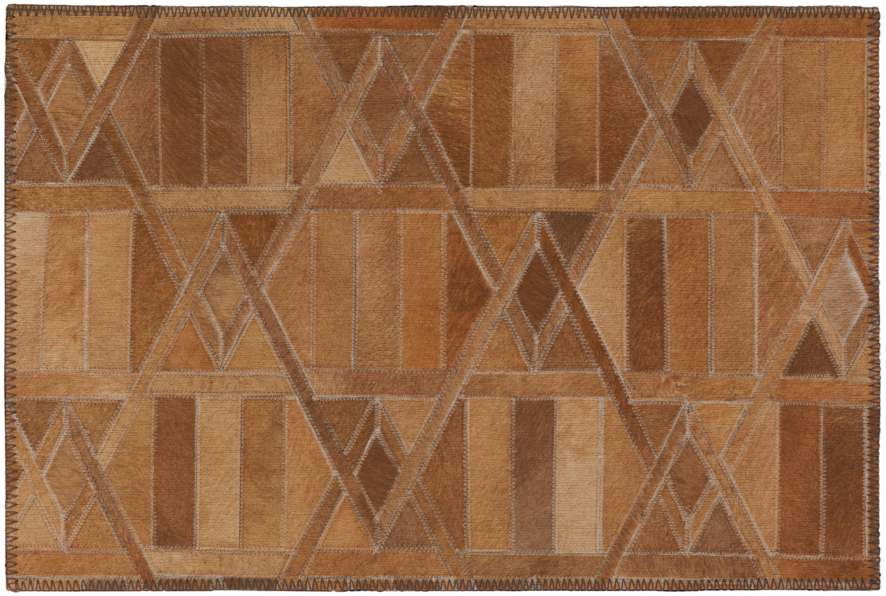 Addison Rugs ALR34BR20X30 Laredo 2 X 3 Brown Indoor/Outdoor Geometric Bohemian/Eclectic Machine Washable Throw Rug