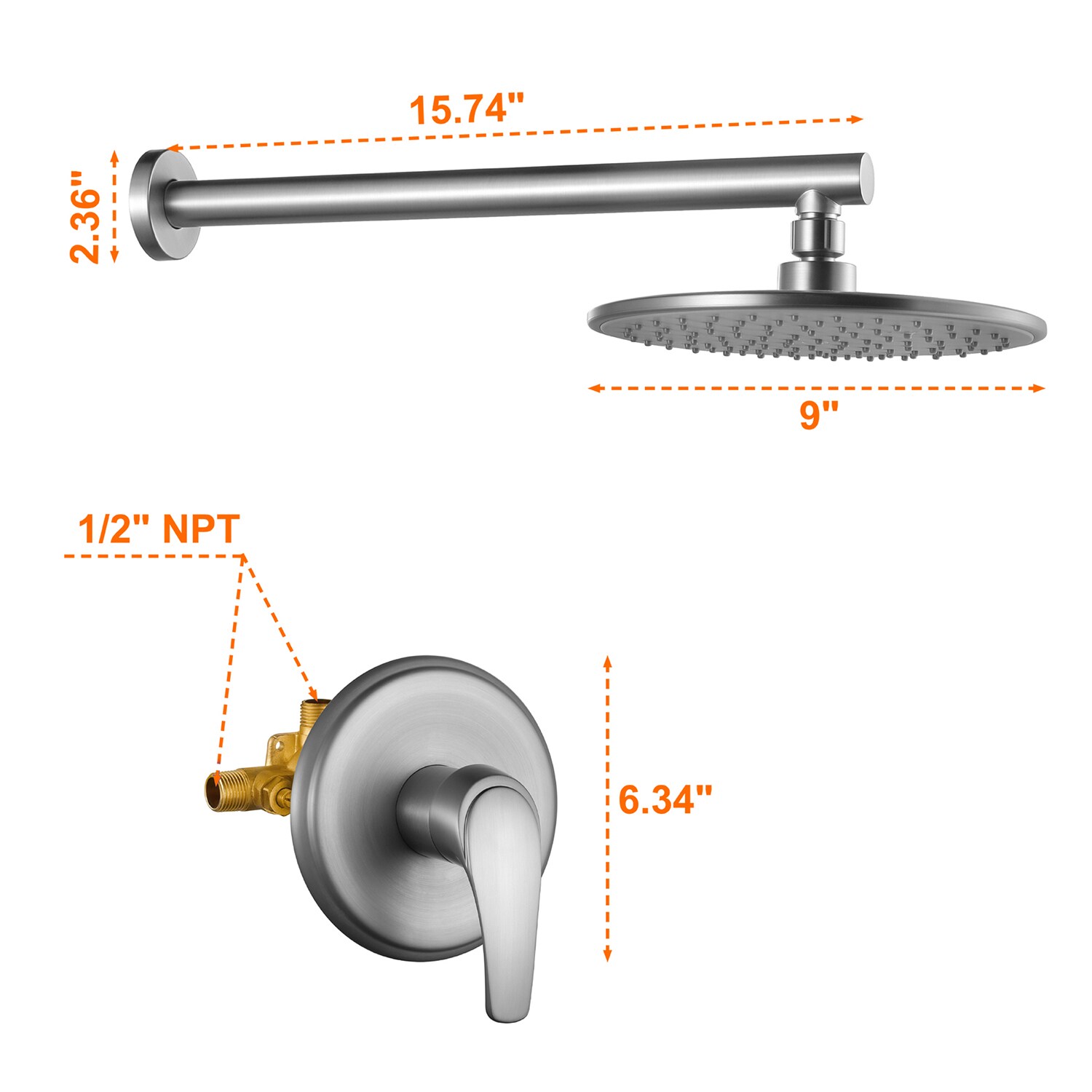 Cobbe LSSRSFY0109N Showerhead-Bar-Panels - View #10