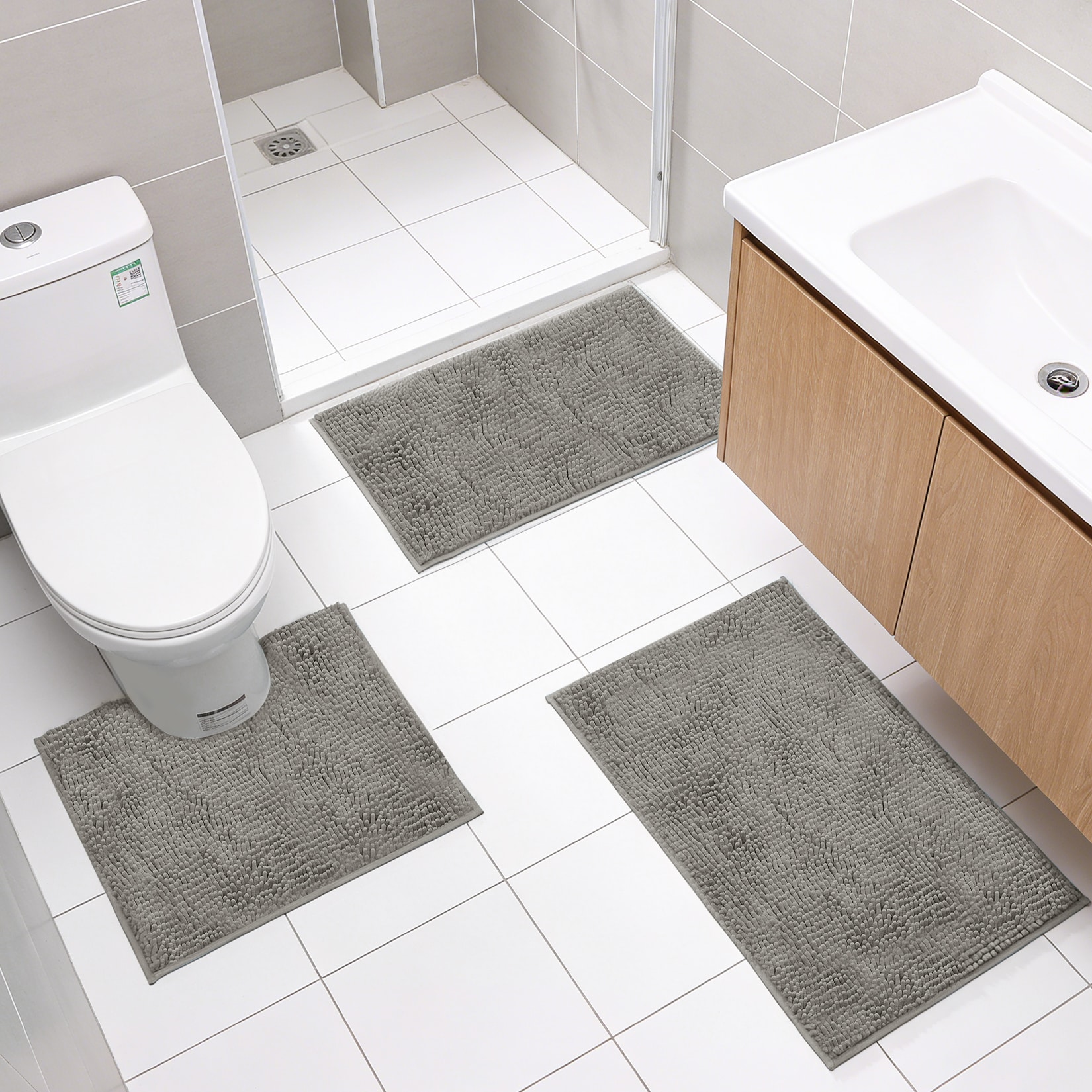 GarveeLife C3H-P5VCDQWHTF43OX-M Bath-Rugs - View #3