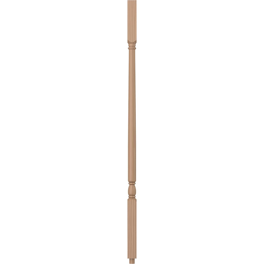 L.J. Smith Stair Systems S-5141-P 36 36-in x 1.25-in Unfinished Poplar Square Top Stair Baluster
