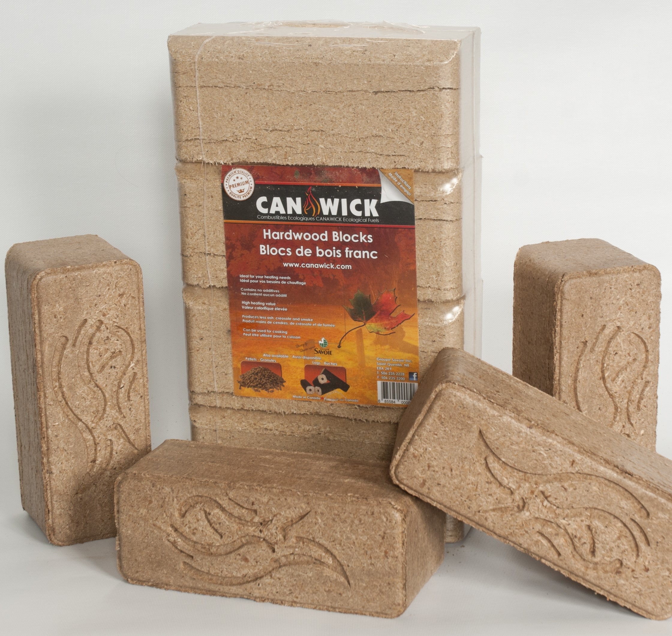 Canawick-Block 24-lb Natural Fire Log (4-Pack) in the Fire Logs &  Firestarters department at