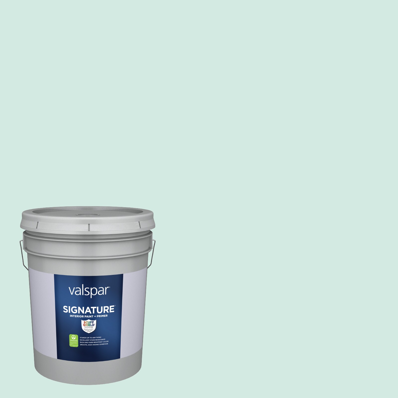 Valspar 5008-7A-773964 Signature Flat Mint Whisper 5008-7A Latex Interior Paint Paint + Primer ( 5-gallon )