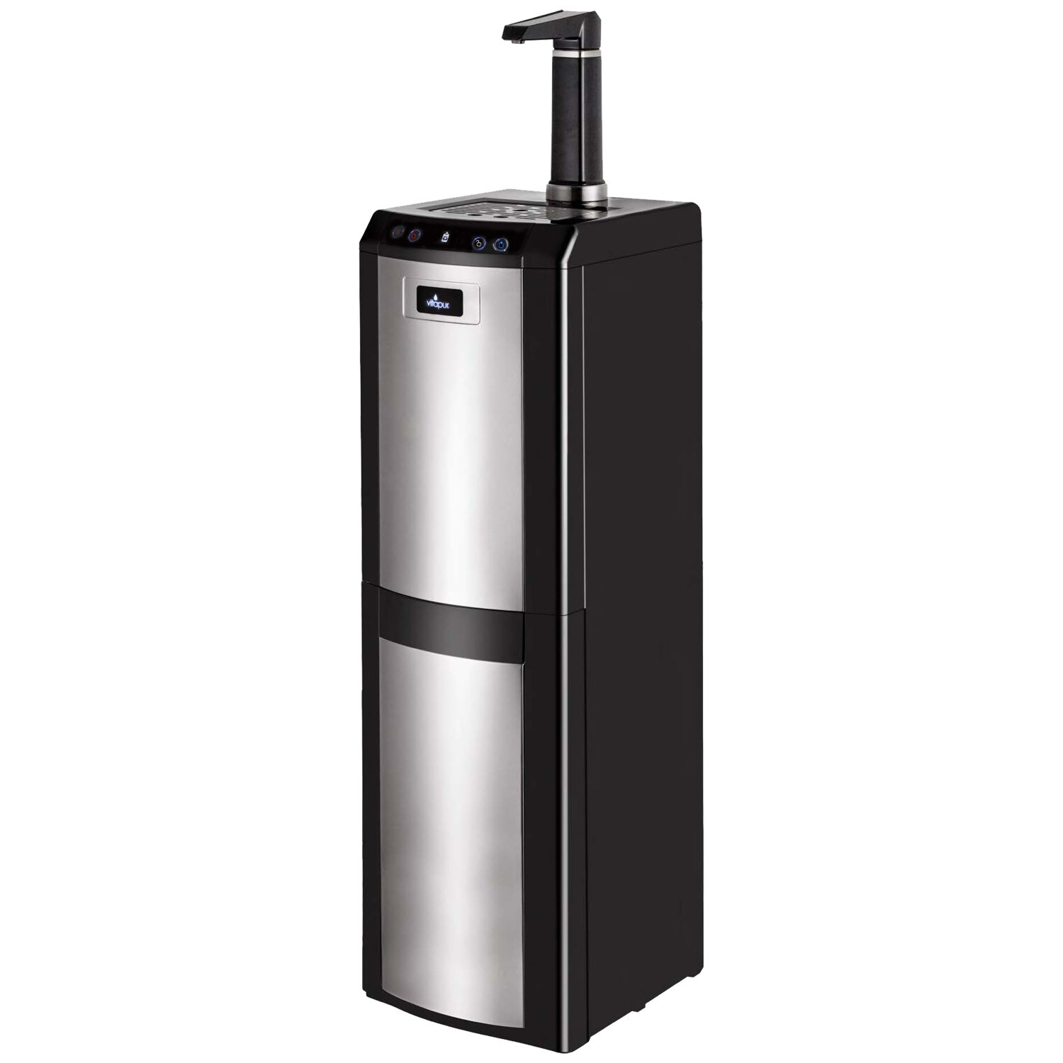 Vitapur Black Freestanding Hot and Cold Water Dispenser at Lowes.com