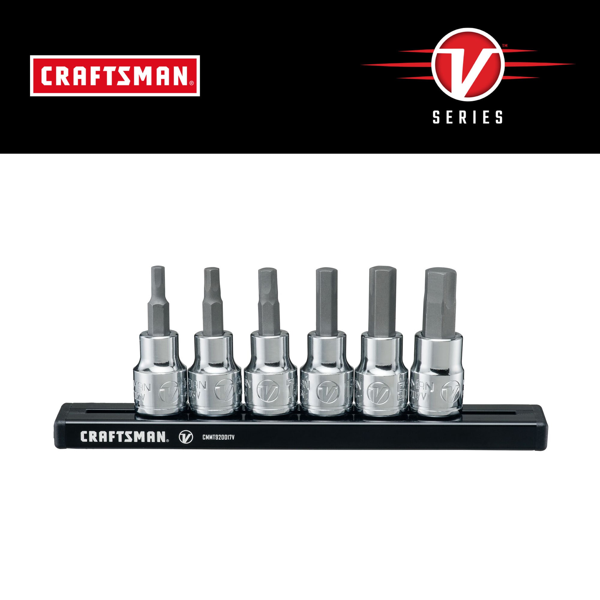 CRAFTSMAN 6-Piece 3/8-in Drive Set Hex Bit Driver Socket Set in the Driver  Sockets & Sets department at