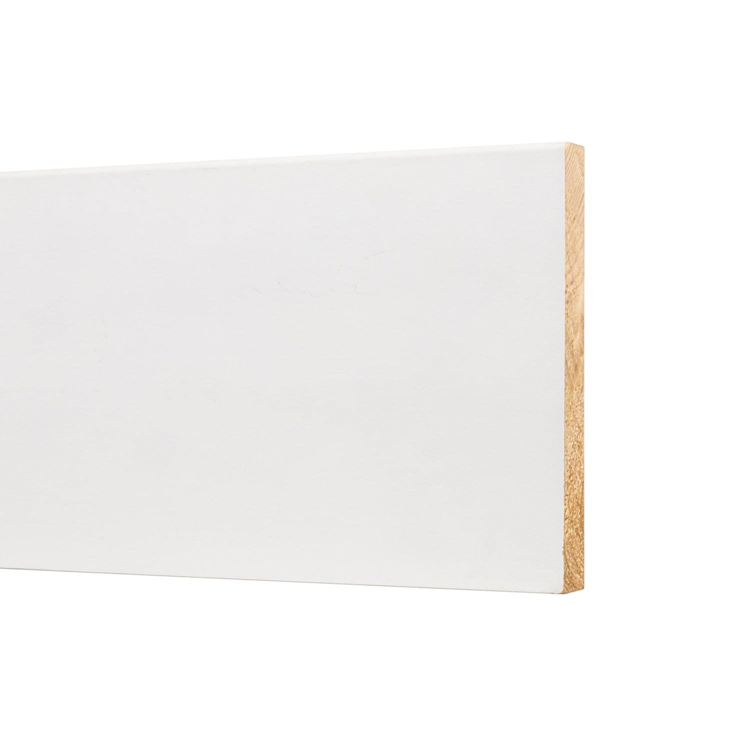 allen + roth L0432102W12 9/16-in x 5-1/2-in x 12-ft Craftsman Painted Pine 3210 Baseboard