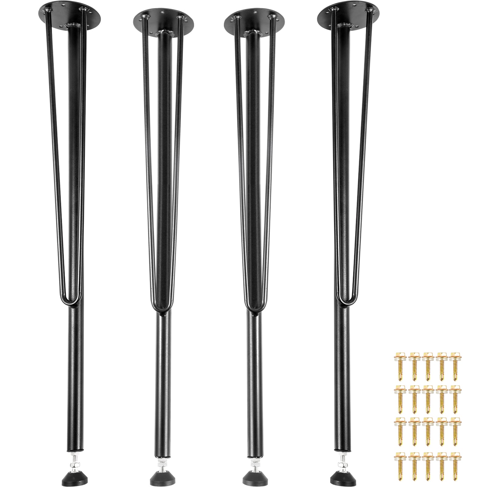 VEVOR 0.787-in x 28-in Classic Metal Table Leg in the Table Legs ...