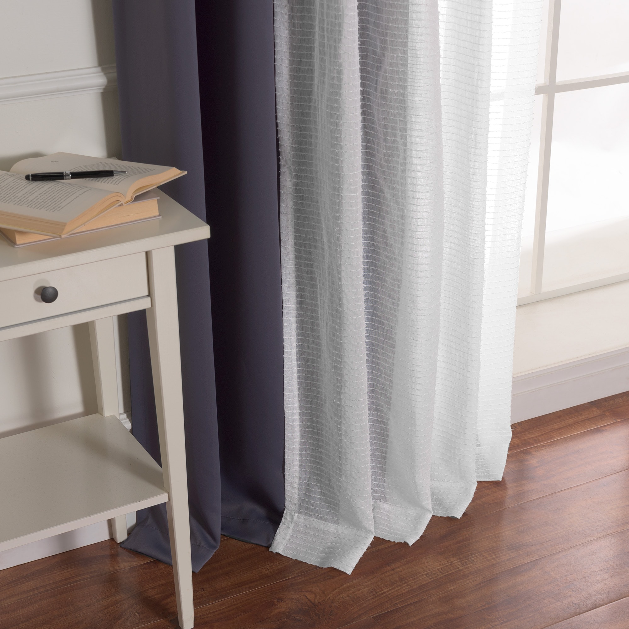Best Home Fashion MM-STRIPE-96-DKGREY curtains - View #5