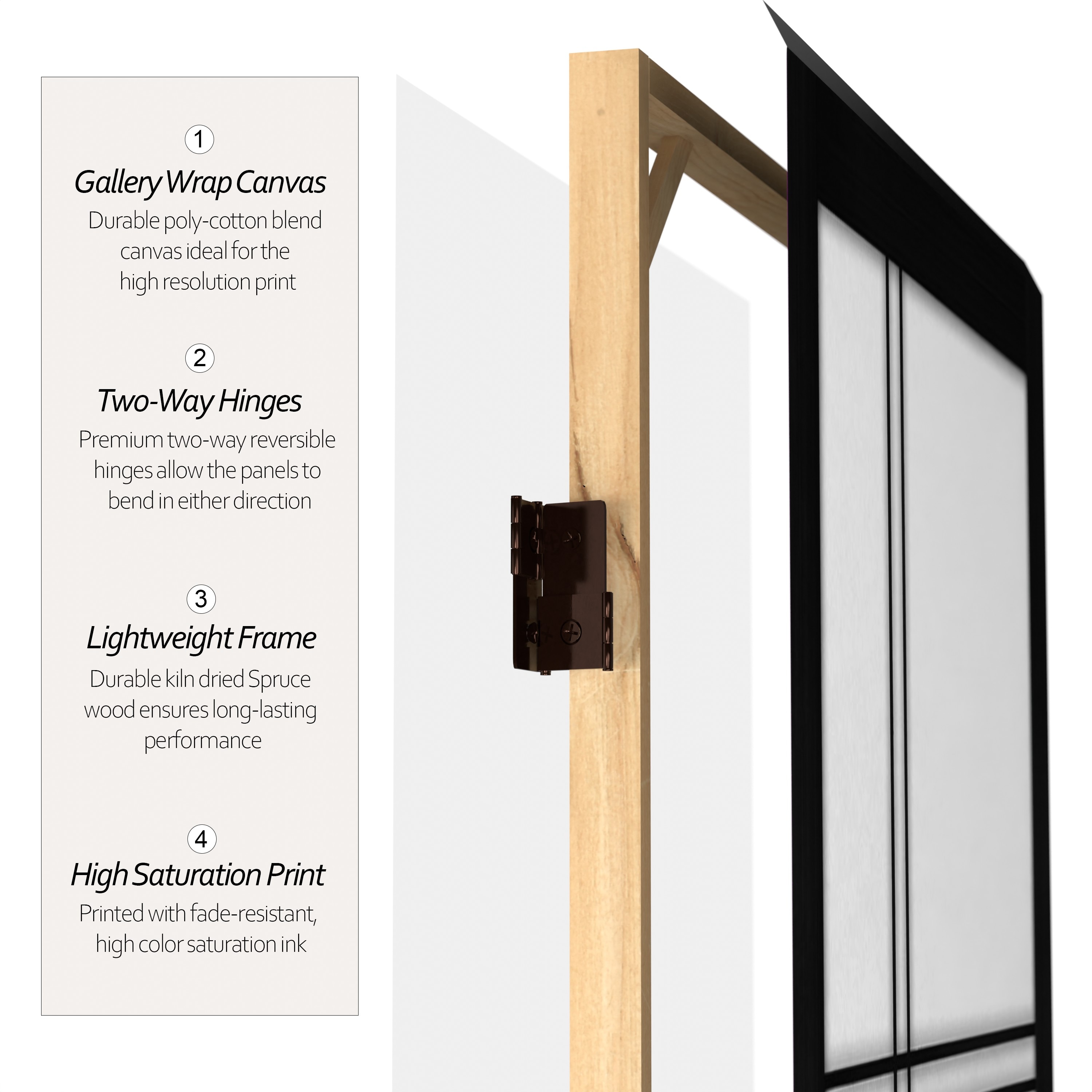 Red Lantern CAN-DC6-BLK-3P Indoor-Privacy-Screens - View #3
