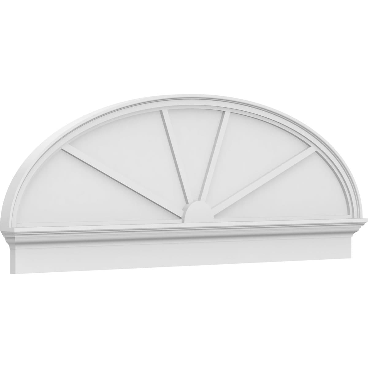 Ekena Millwork PEDPC068X240ELL04 71.5-Inches W x 23.875-Inches L PVC Pediment