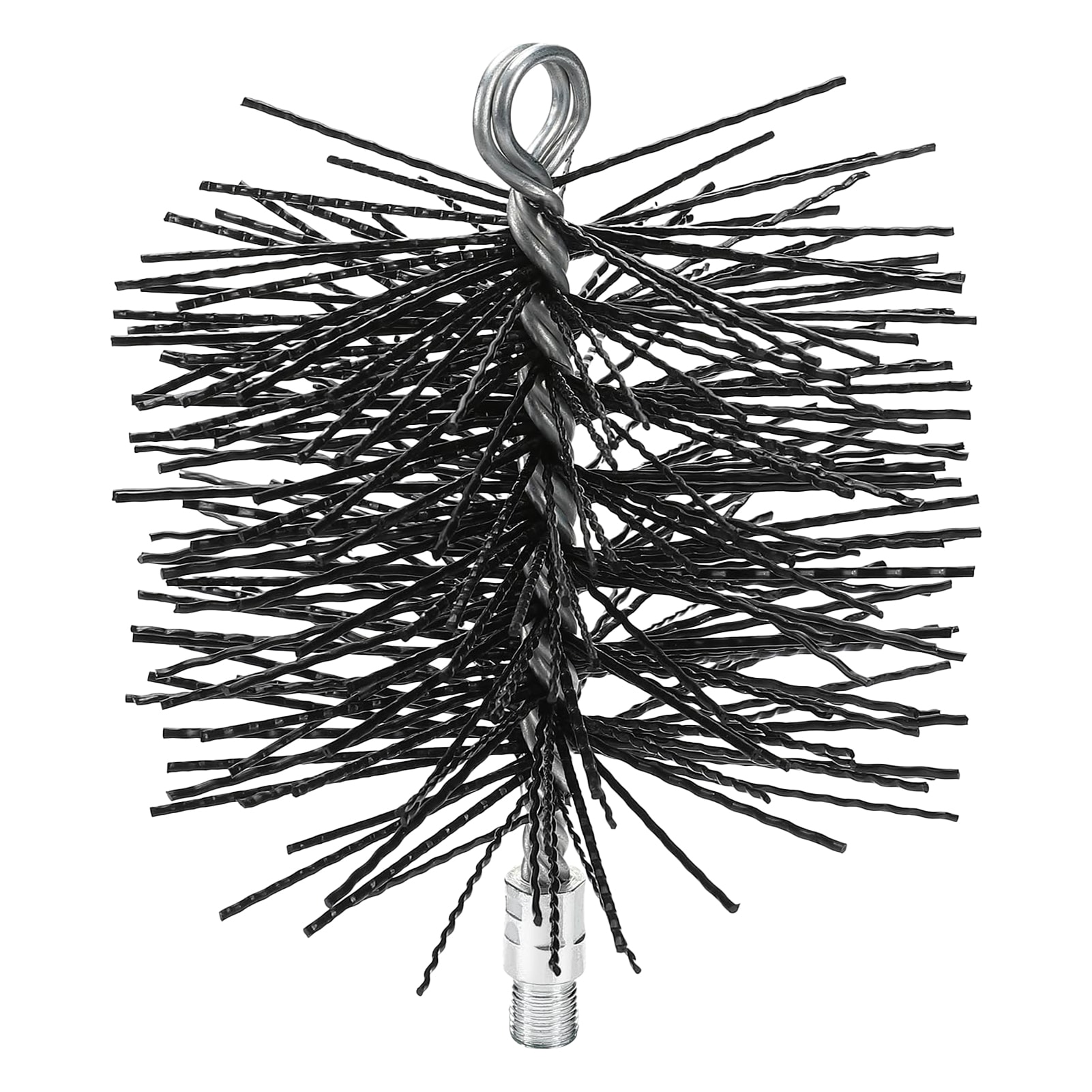 Etokfoks - 6 in Chimney Fireplace Cleaner Brush 1 4 in NPT Fittings Polypropylene Bristles for F...