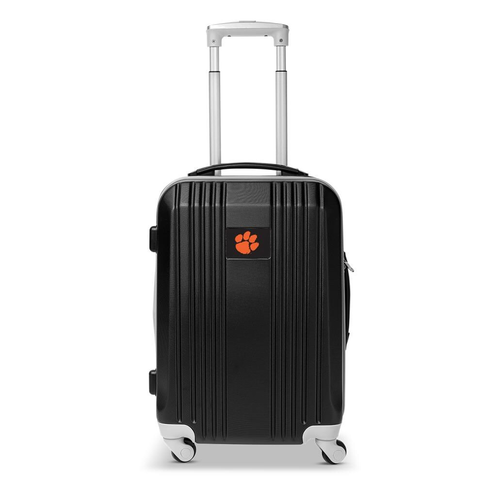 Mojo Licensing CLCLL208_BLACK Clemson Tigers 23.25 x 15.5 x 9.75 Black Polycarbonate Hardshell Carry-on bag
