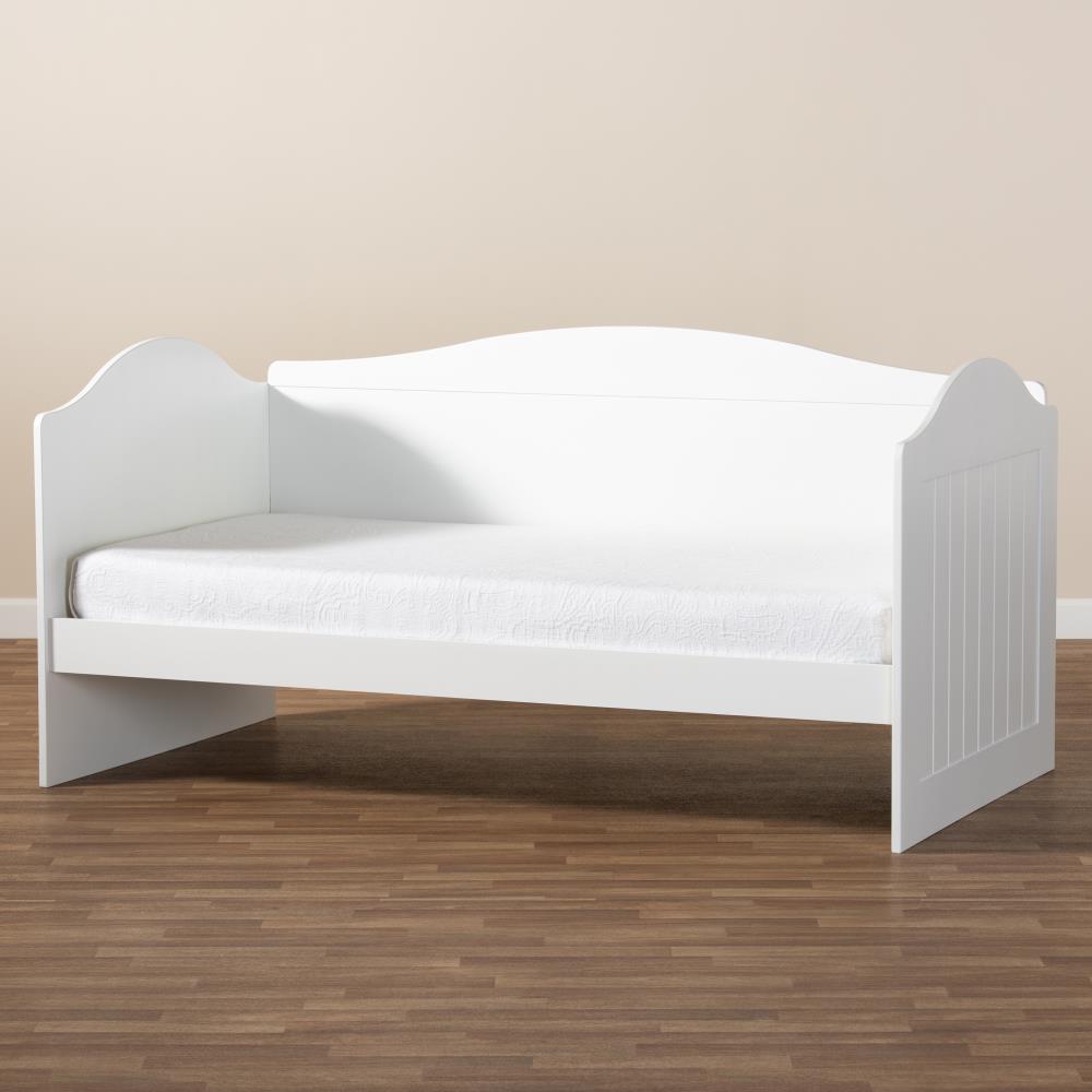 Baxton Studio Neves White Twin Wood Daybed at Lowes