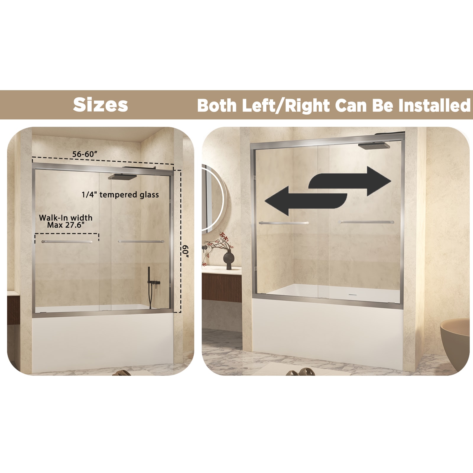 WELLFOR GTLSBWH05 Bathtub-Doors - View #3