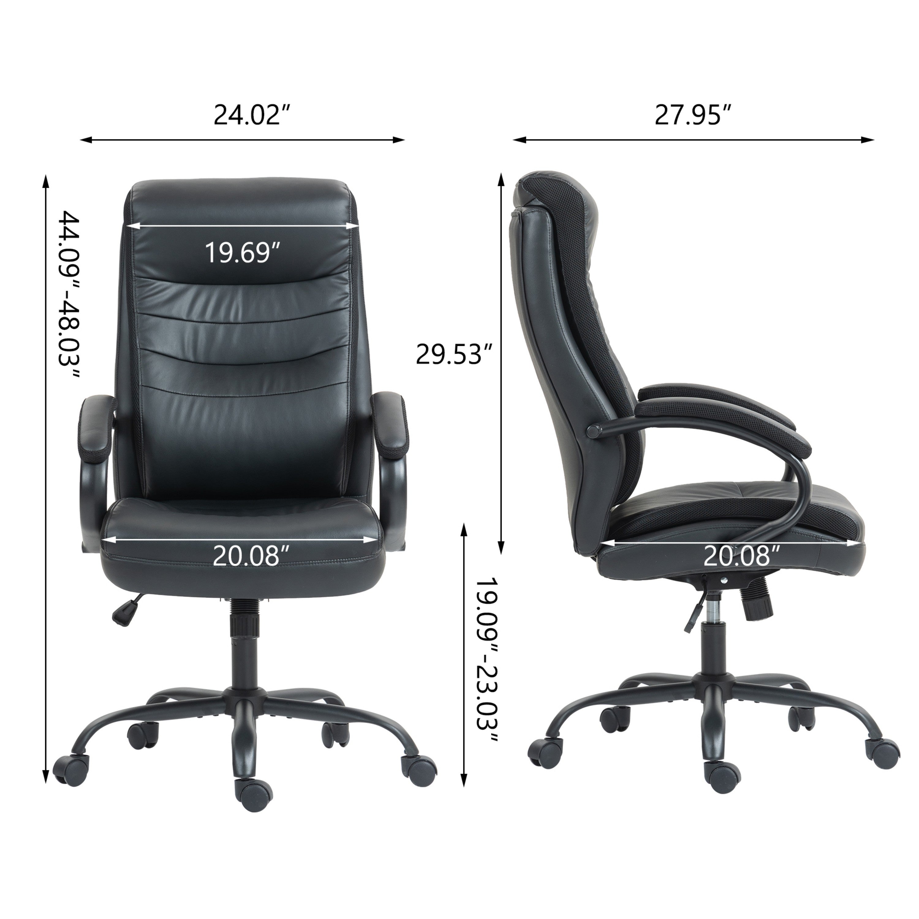 Boyel Living BL-ZJ301931BK Office-Chairs - View #3
