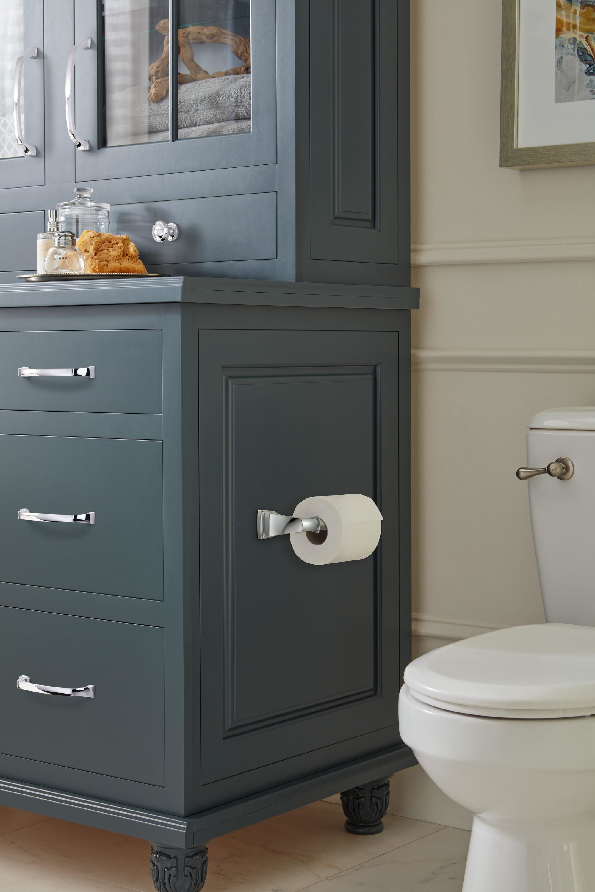 Revitalize Chrome Single Post Toilet Paper Holder
