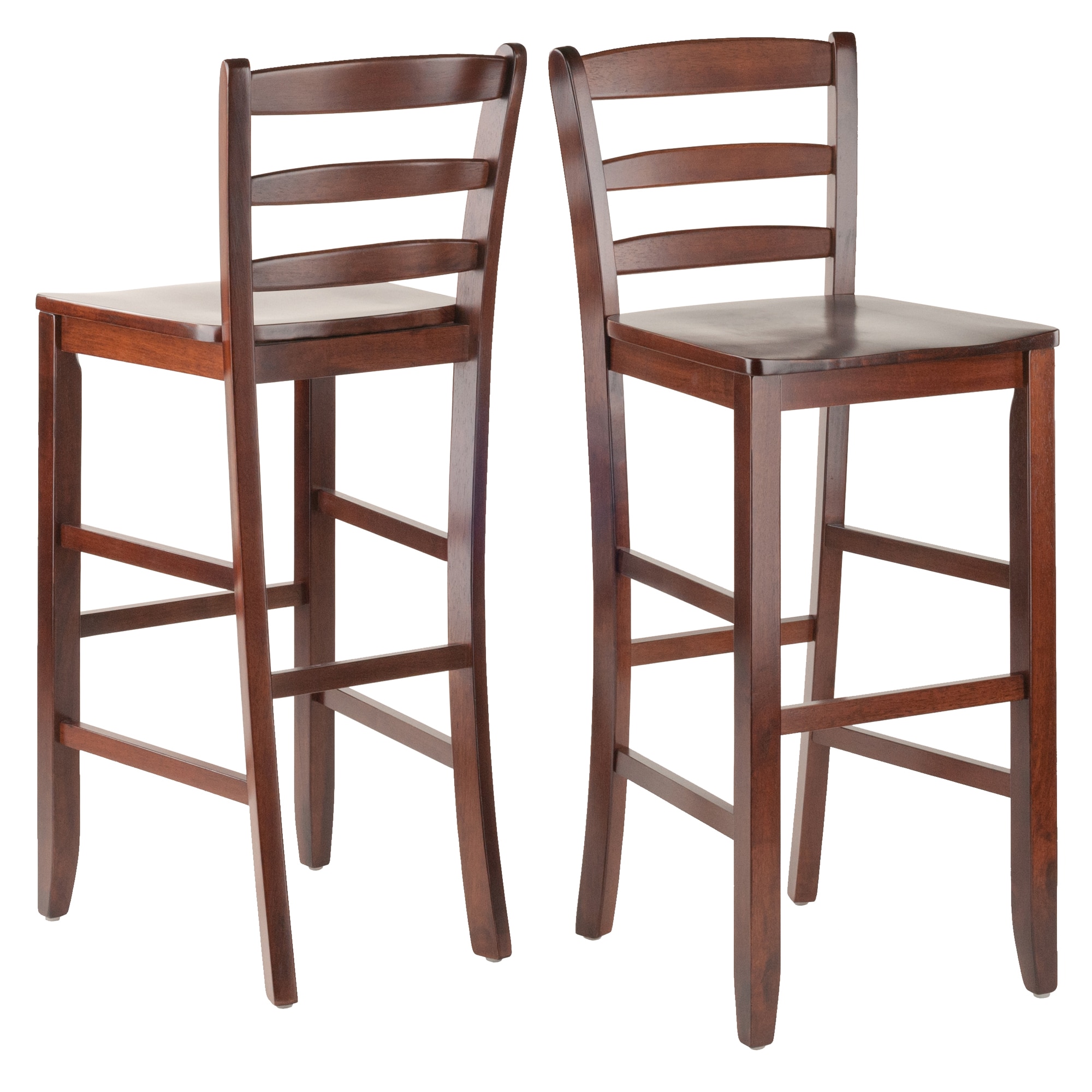 Winsome Wood Element Bar Stools, 2-Pc Set, Espresso Finish 