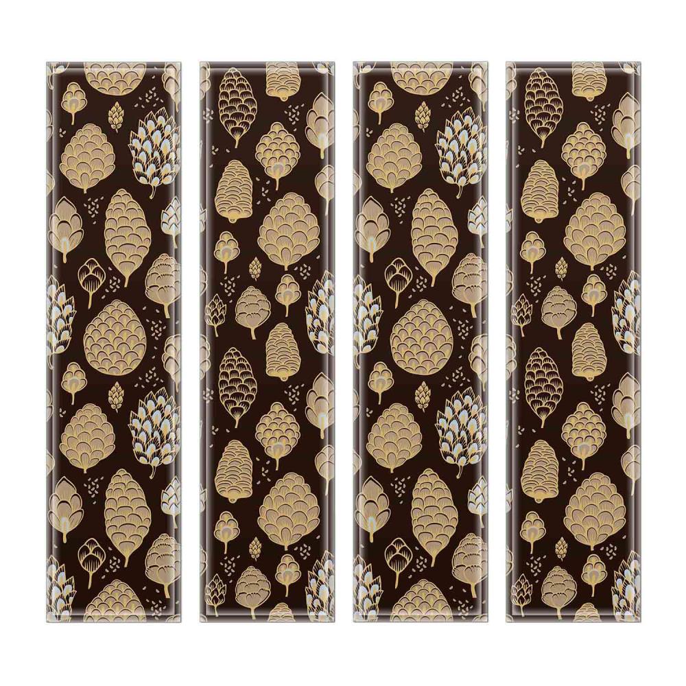 Instant Mosaic 8700102 Upscale Designs 32-Pack Multicolor 3-in x 12-in Glossy Glass Random Wall Tile
