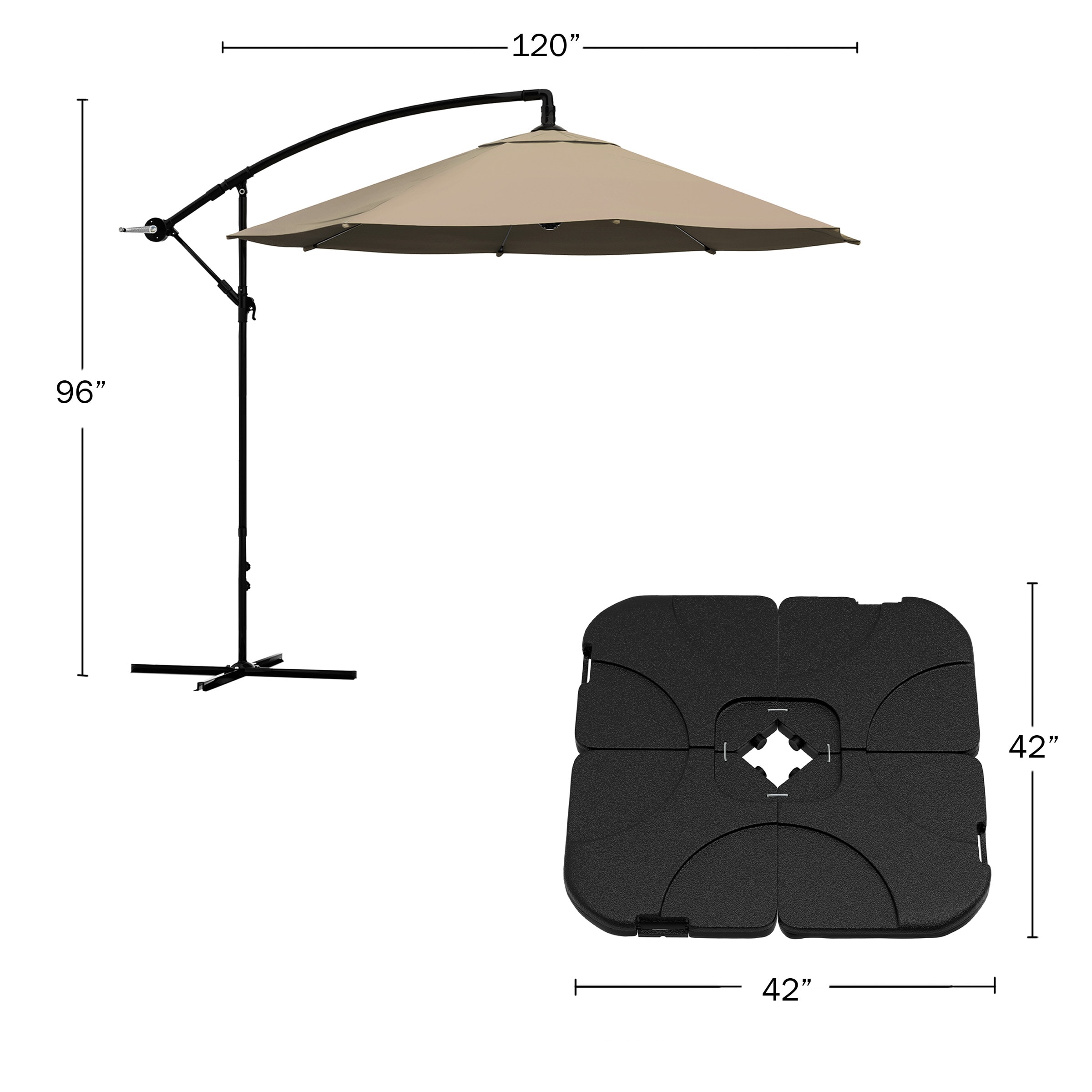 Pure Garden 50-LG1046B Umbrellas-2 - View #4
