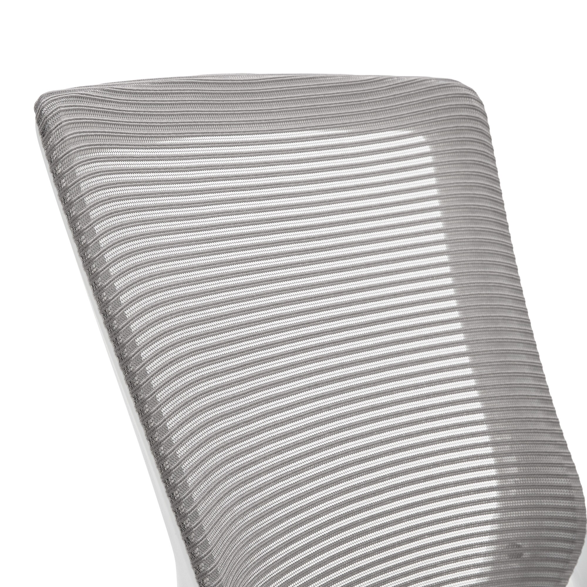 Modern Gray Mesh Ergonomic Office Chair with Adjustable Arms