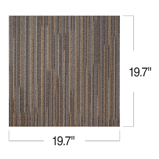 Kraus Candela 20-in x 20-in Hollow Pattern Full Spread Adhesive Carpet ...