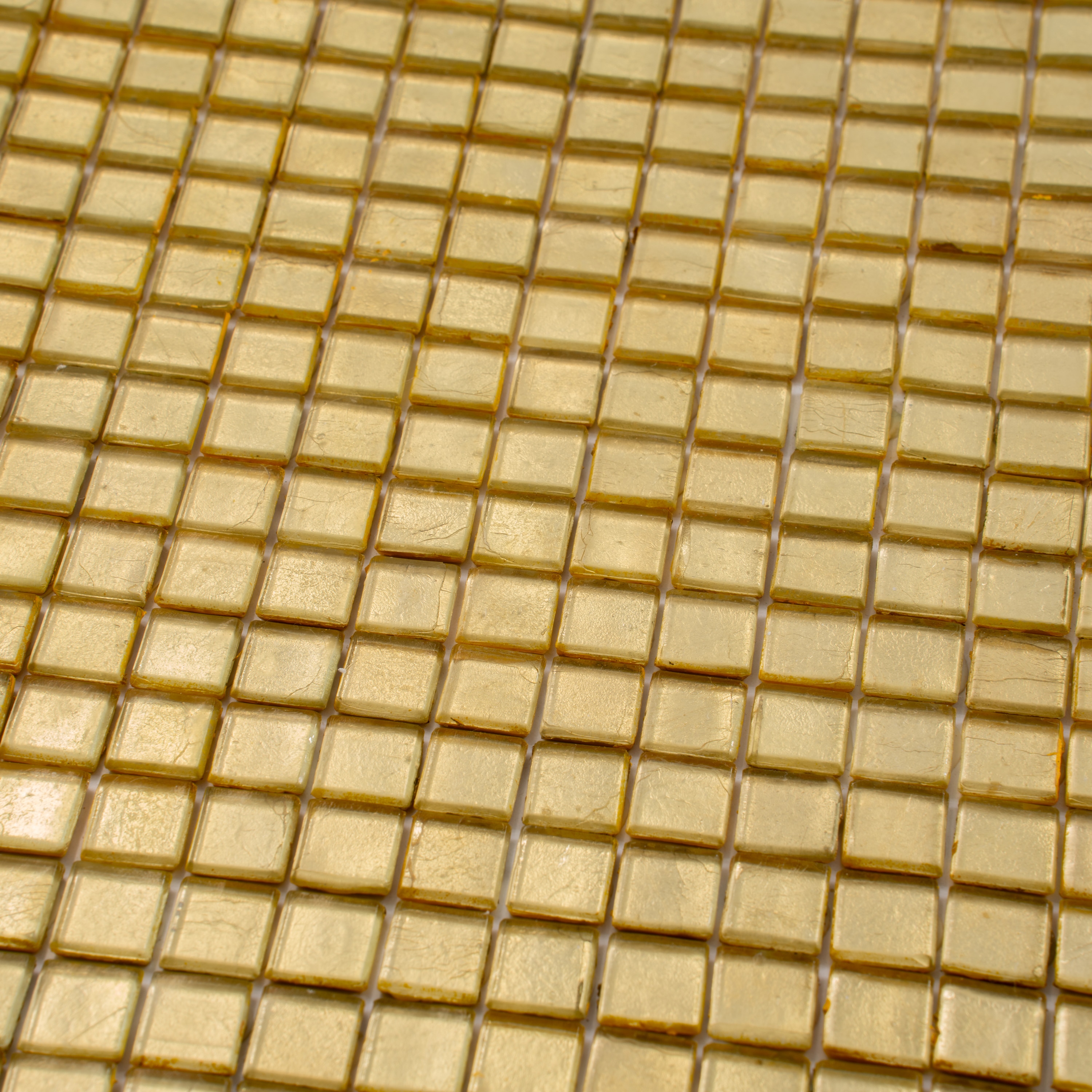 Satin Sheen Gold Glass Mosaic Wall and Floor Tile