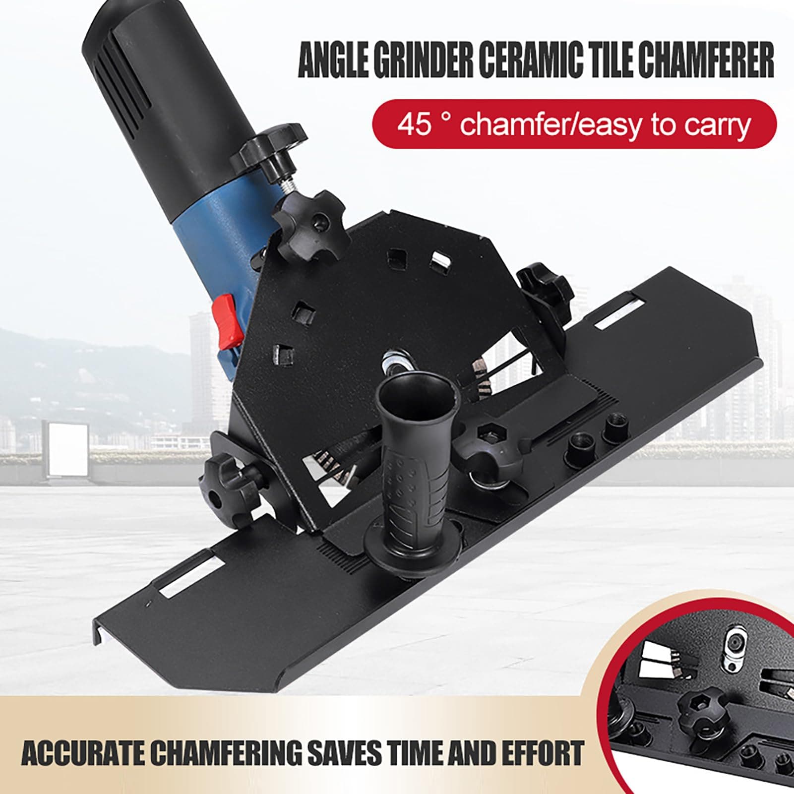 DYRCJ 45 Degree Ceramic Tile Chamfering Machine Aluminium Alloy Cutting ...
