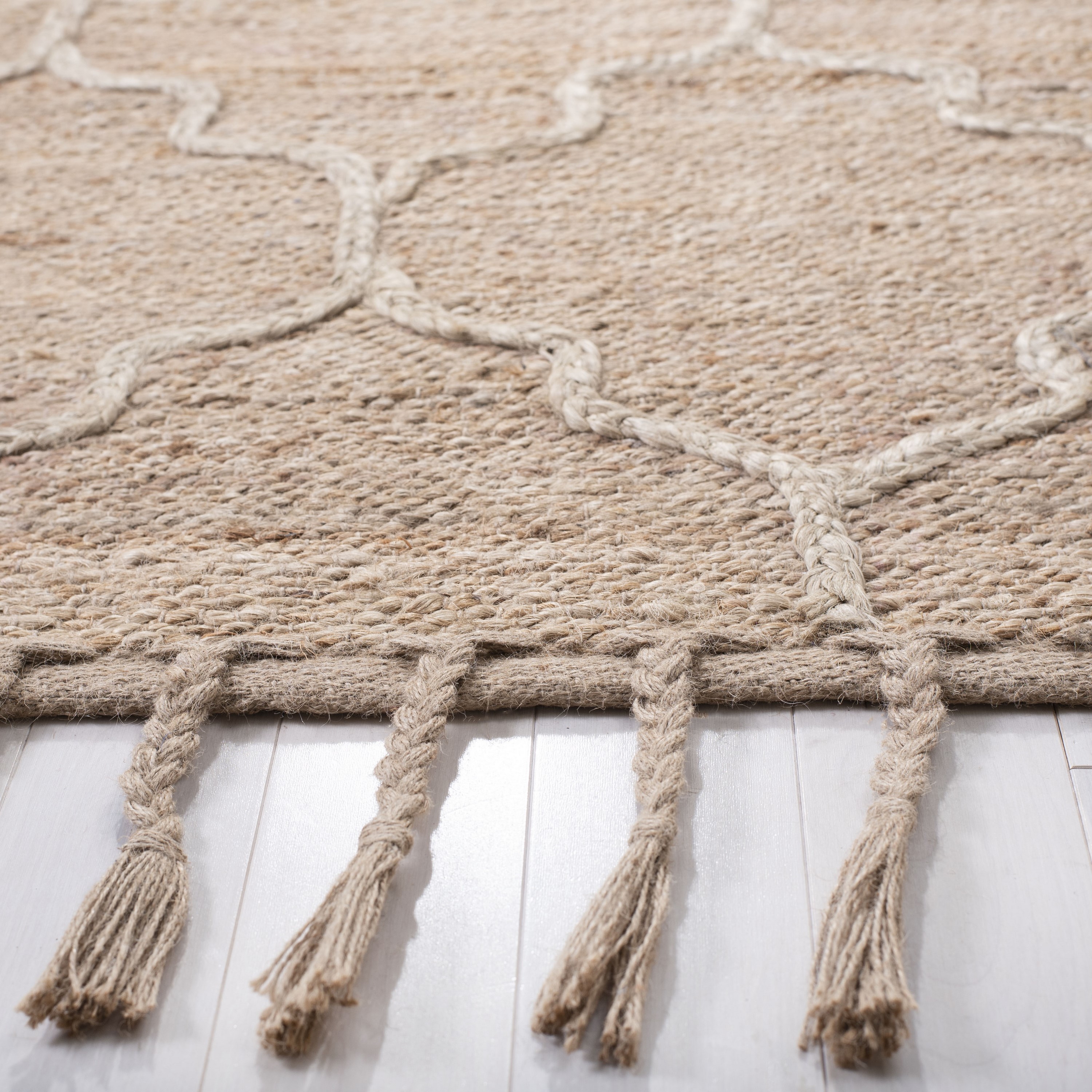 Coastal Charm Handwoven Jute Runner Rug, Natural, 2'6" x 8'