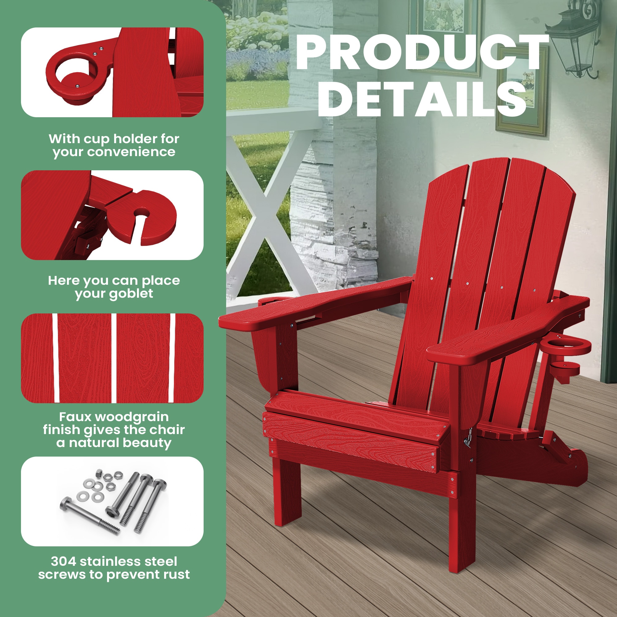 JEAREY ZDY-PE-RD Patio-Chairs - View #5