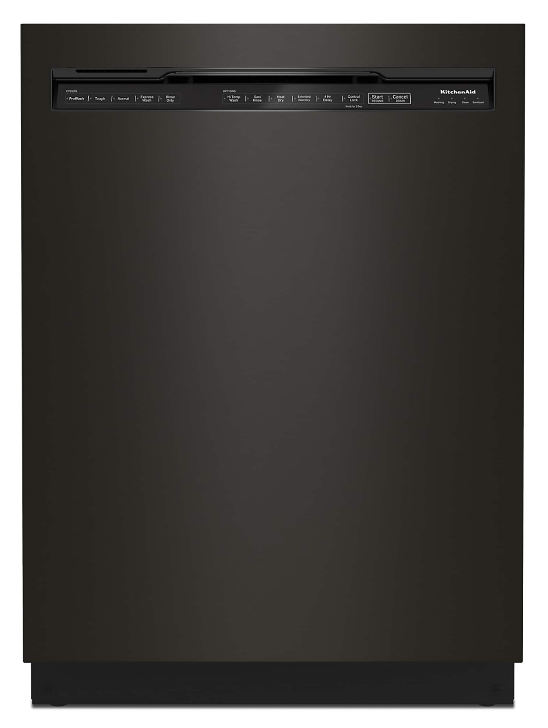 Black stainless steel dishwasher sales cover